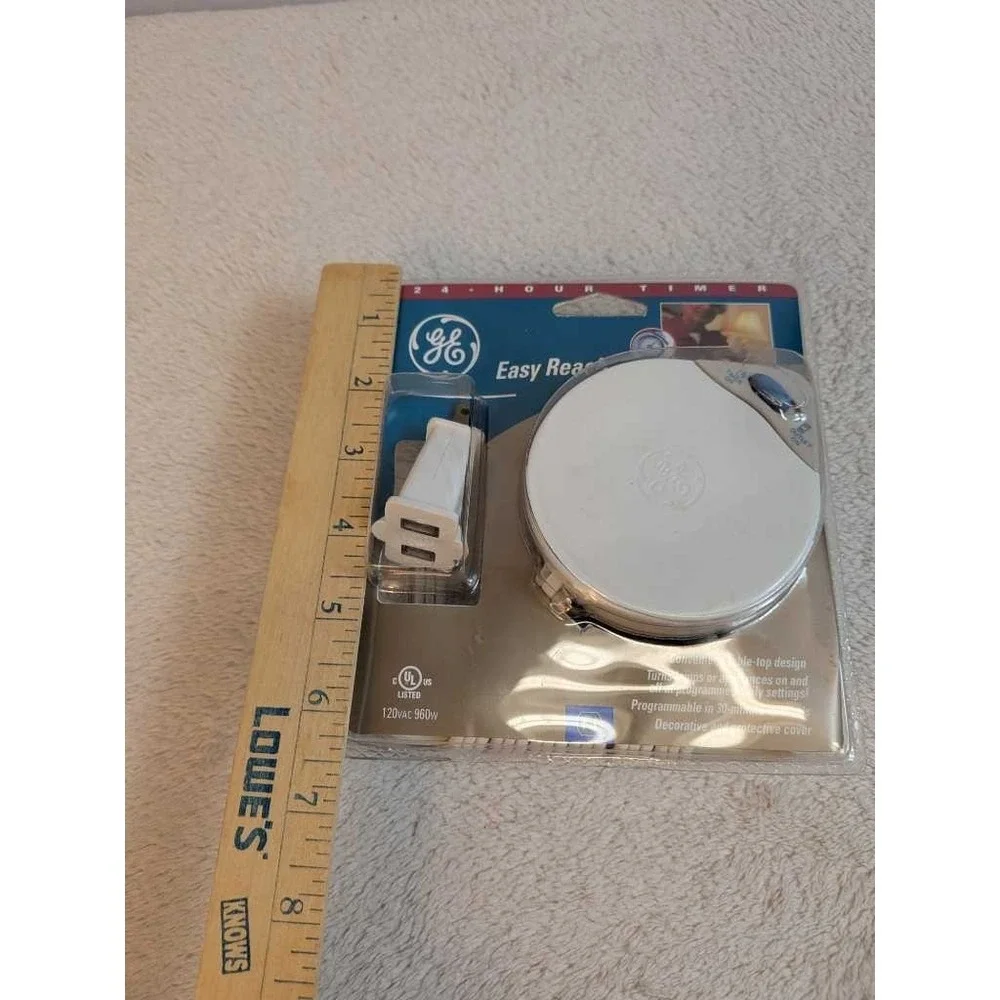 GE Easy Reach 24 Hour Plug-In Timer Model GE5116N For Lamps Appliances